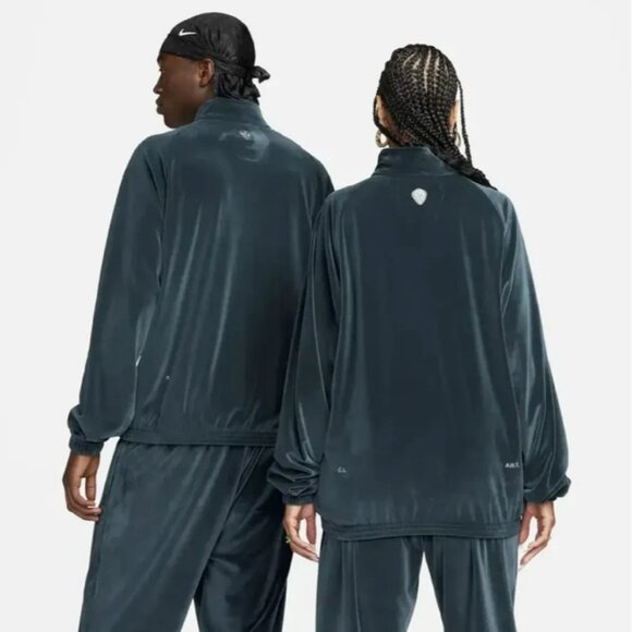 Nike x NOCTA Swarovski Velour Zip Travel Jacket Men's Size Large DV3734-454 - Picture 3 of 5